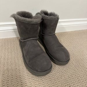 UGG Boots Grey With Bows